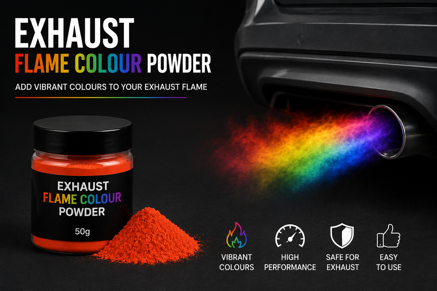 Exhaust Flame Colour Powder