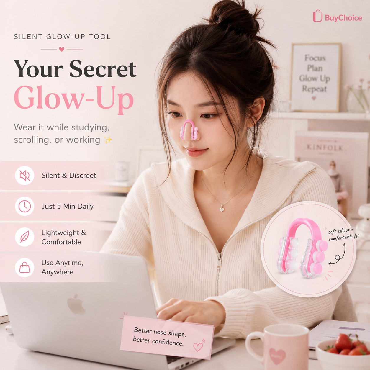 Silicone Nose Shaper Clip