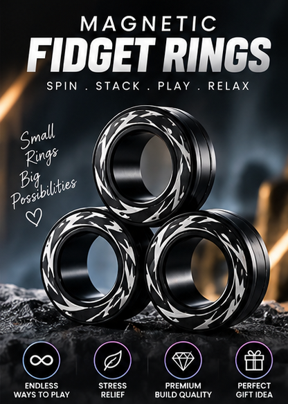 MagnoSpin 3D Fidget Rings (Import)