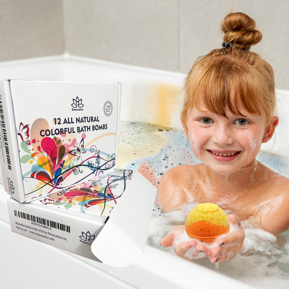 Bath Bombs for Kids with Surprise Toys Inside
