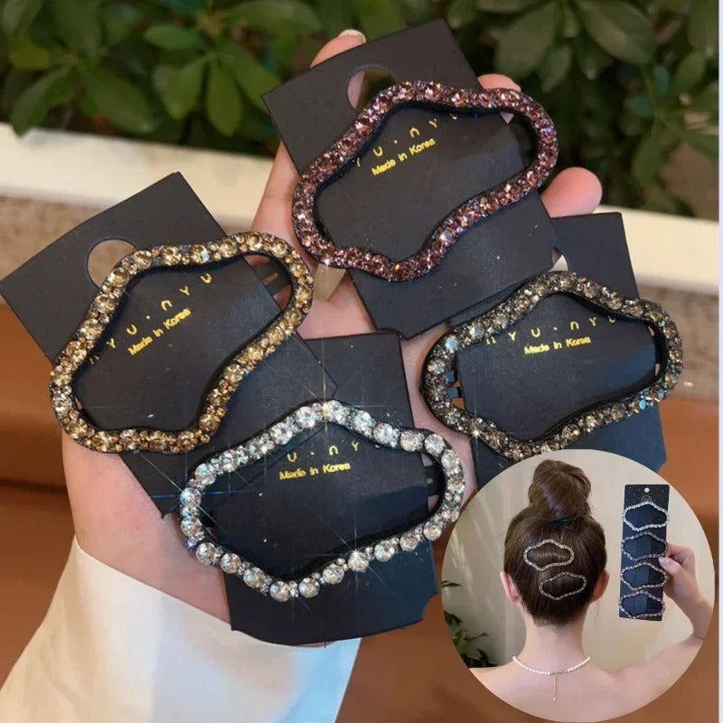 Women Hairpin Full Diamond Cloud Shaped
